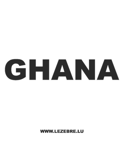 Ghana Decal