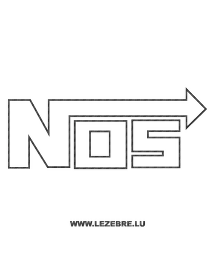 Sticker Carbone NOS Logo 2