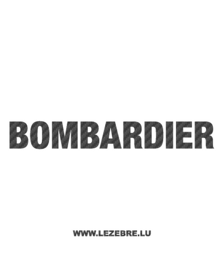 Bombardier Logo Carbon Decal 2