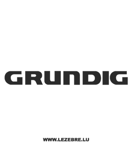Sticker Grundig Logo