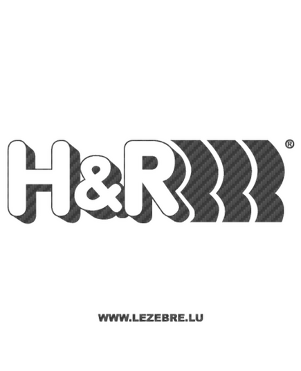 Sticker Carbone H&R Logo