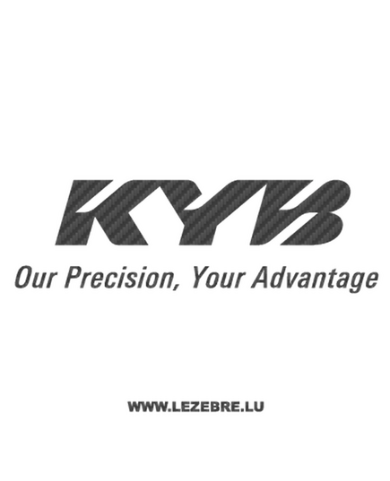 Sticker Carbone Kayaba KYB Logo