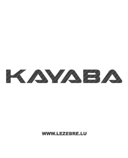 Sticker Carbone Kayaba Logo