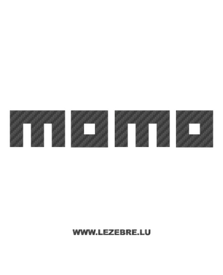Momo Logo Carbon Decal