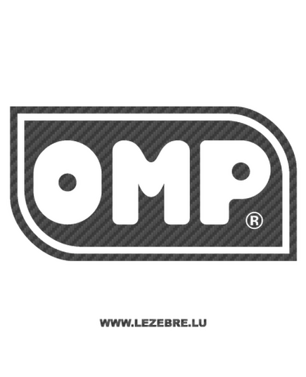 Sticker Carbone OMP Logo 2