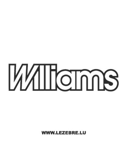 Williams Logo Decal