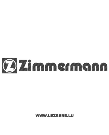 Sticker Karbon Zimmermann Logo 2