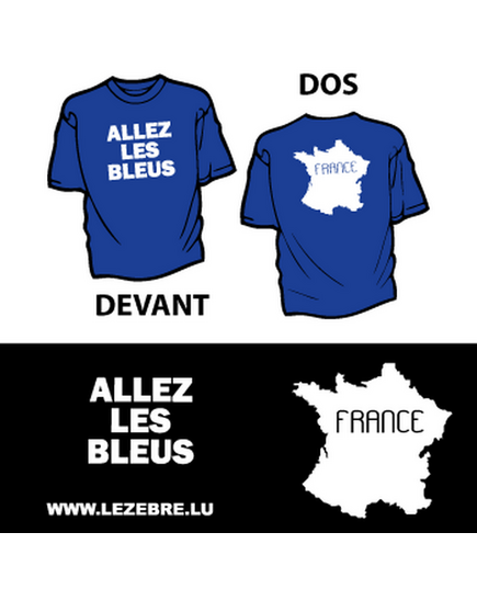 T-Shirt France - Allez Les Bleus