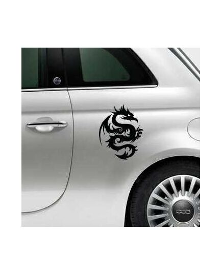 Sticker Fiat 500 Dragon Tatuage Motif 23