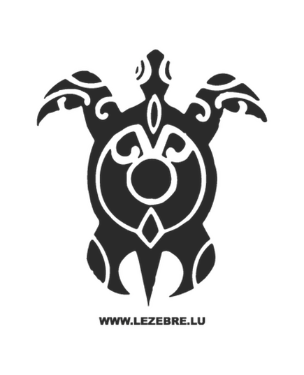 Tribal Turtle Decal 2