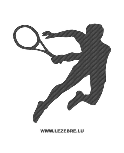 Tennis Player Carbon Decal