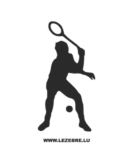 Tennis Player Decal 2