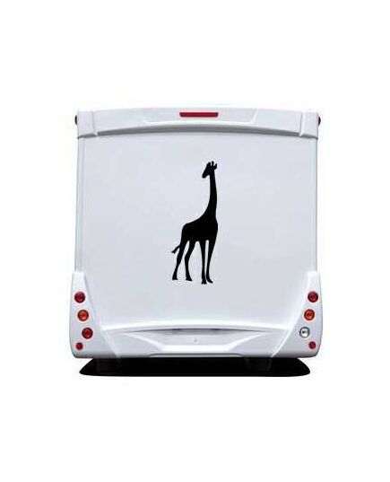 Giraffe Camping Car Decal