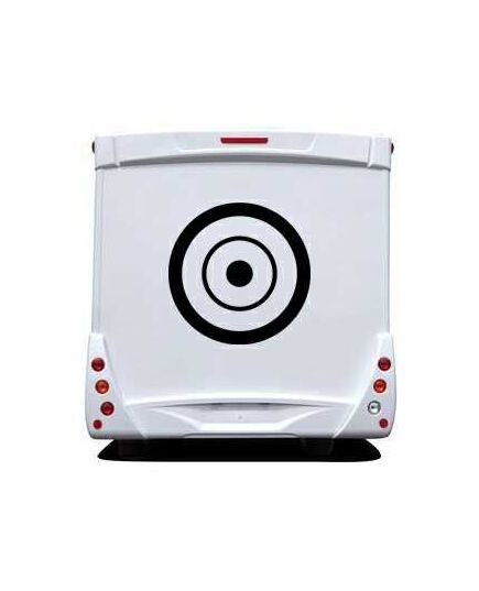 Sticker Camping Car Deco Cercle Rond