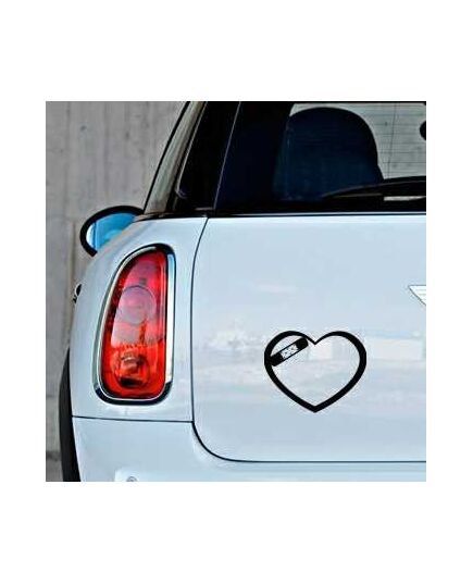 Wounded Heart Mini Decal