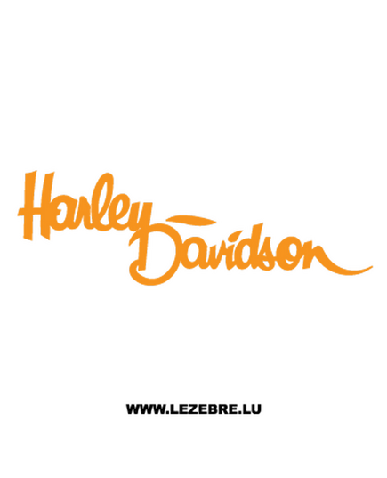 Sticker Harley Davidson Logo écriture au pinceau ★