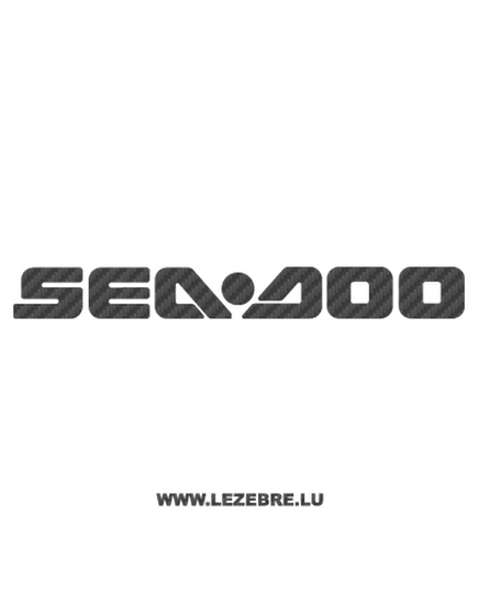 Sticker Carbone Sea Doo Logo 2