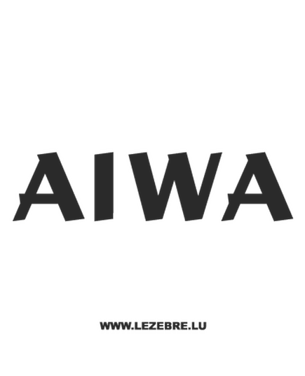 Aiwa Logo Decal 3