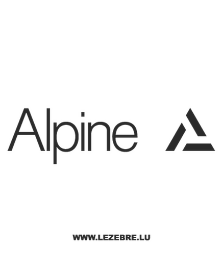 > Sticker Alpine Logo 3