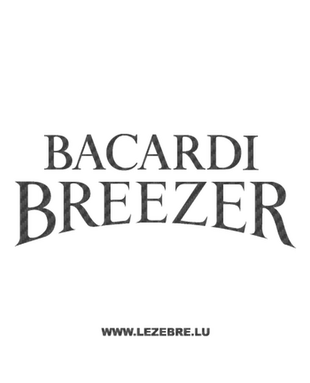 Sticker Karbon Bacardi Breezer 2