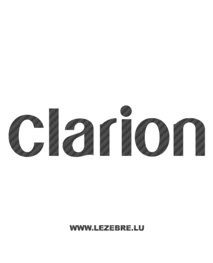Clarion Carbon Decal