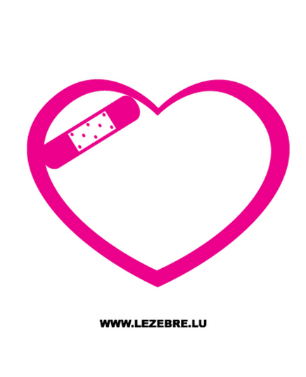 Wounded Heart Decal