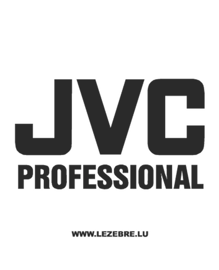 Sticker JVC Professional