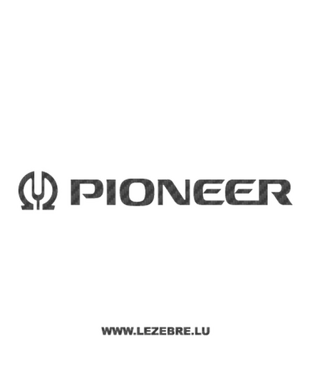 Sticker Carbone Pioneer Logo 2