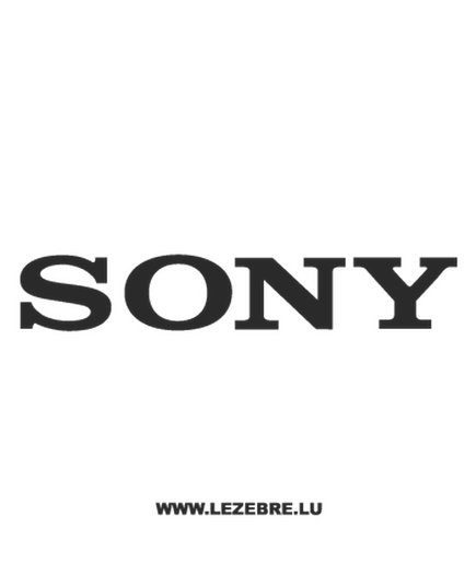 Sony Logo Decal