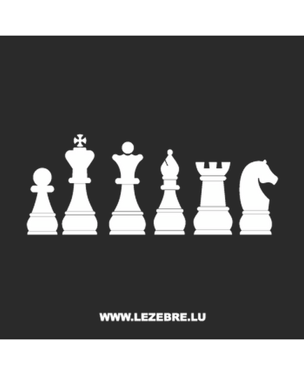 > Sticker Deco Jeux D'échecs