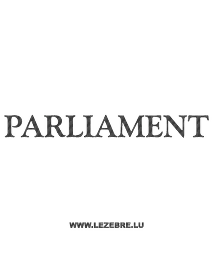 Sticker Karbon Parliament