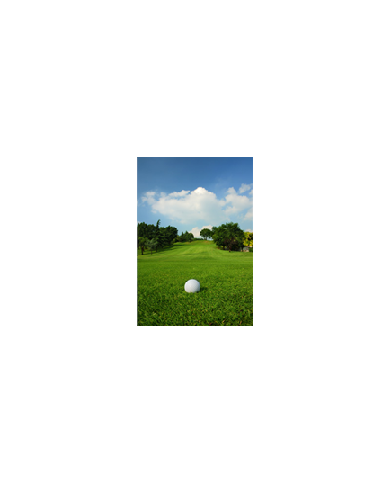Sticker Deko Balle sur le gazon d'un terrain de golf