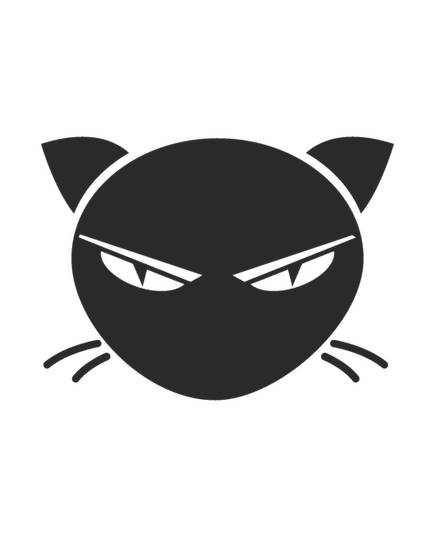 Angry Cat Decal