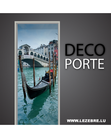 Venice gondola door decal