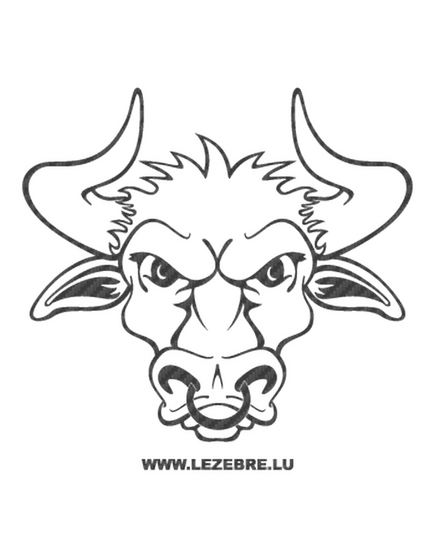 Head of Beef Carbon Decal