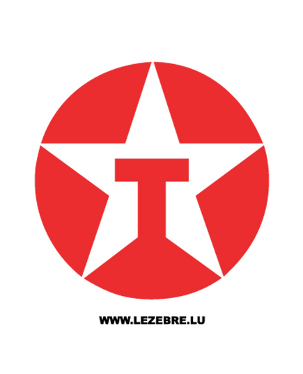 Texaco Logo Decal 4