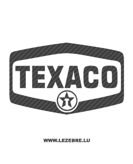 Sticker Carbone Texaco Logo