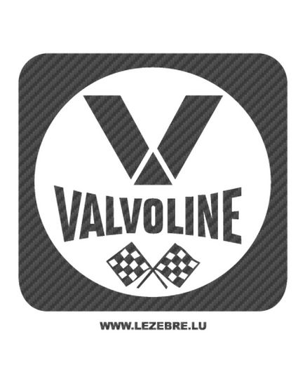 Sticker Carbone Valvoline Logo