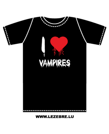 Tee shirt I Love Vampires