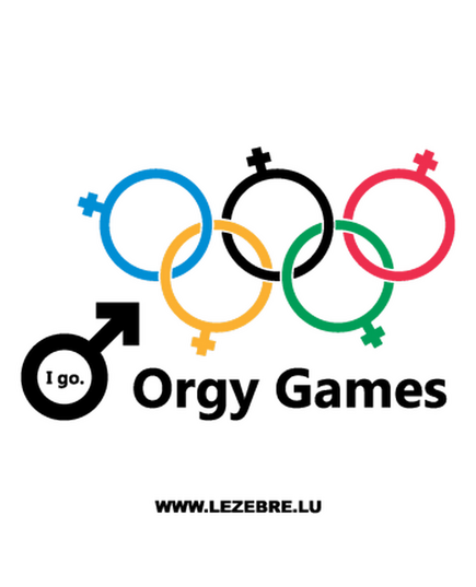 Tee shirt Orgy Games parodie Olympic Games