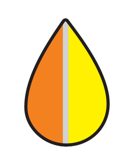 JDM Orange and Yellow logo Decal