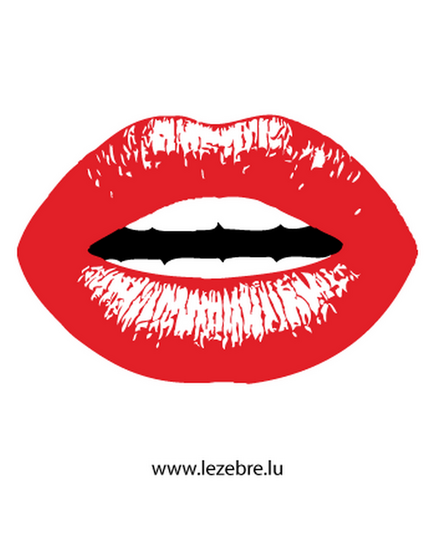 Sticker Bouche Lèvres pulpeuses