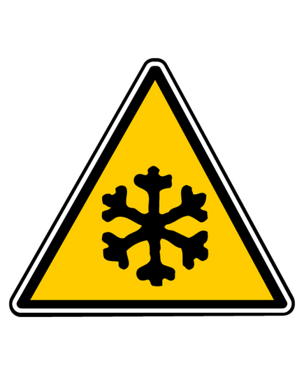 Sticker danger basse temperature