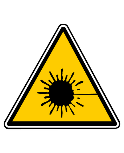 Sticker danger rayonnement laser