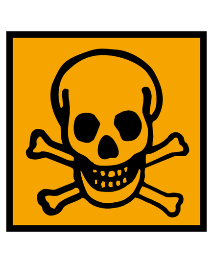 Decal toxic material