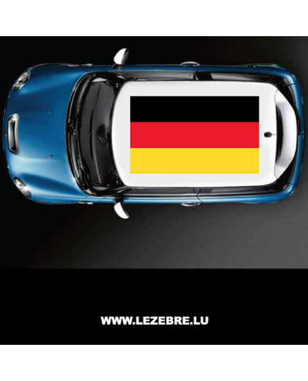 Sticker Toit Auto Drapeau Allemagne