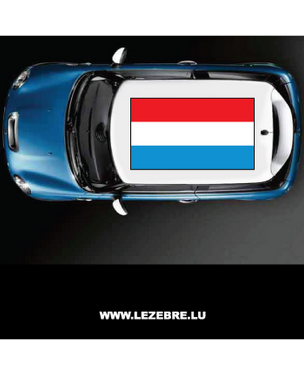 Sticker Autodach Flagge Luxemburgeois