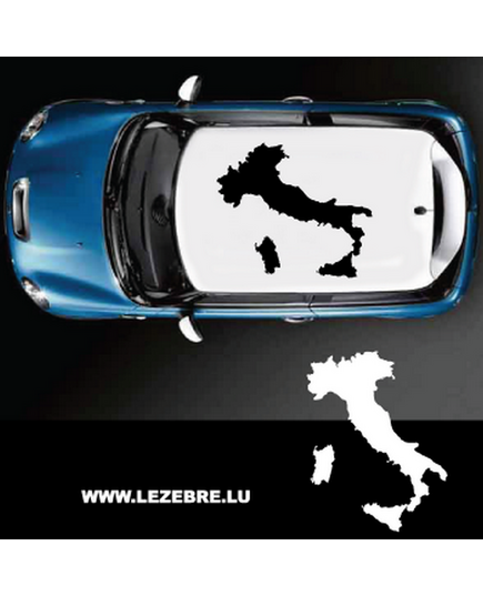 Italy Silhouette Car Roof Decal