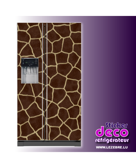 Stickers frigo Peau Girafe