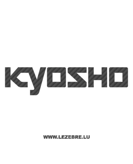 Kyosho Logo Carbon Decal 2